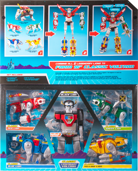 Voltron 84 Classic Legendary Defender 16” Action Figure Mega Set - Image 3