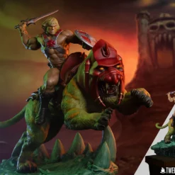 Alternative view of Masters of the Universe - He-Man & Battle Cat Deluxe Maquette