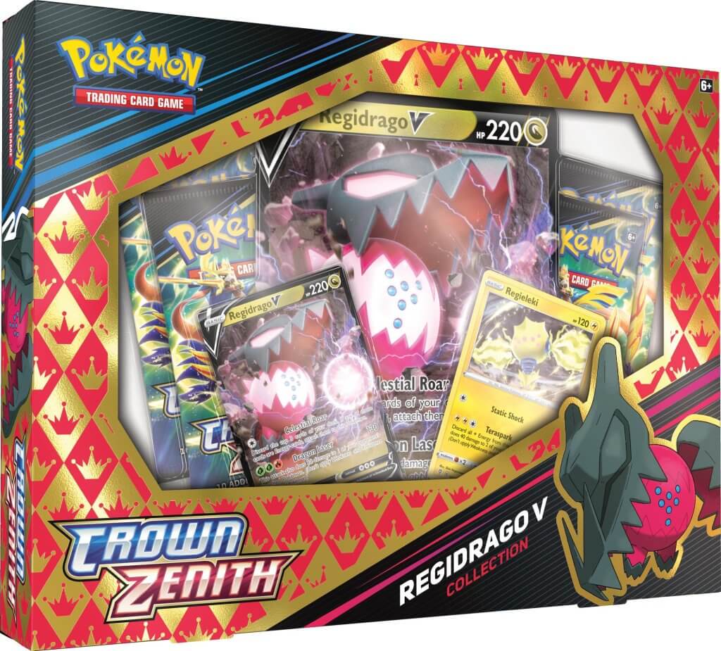 POKÉMON TCG Crown Zenith Regidrago/Regieleki V Box - Image 4