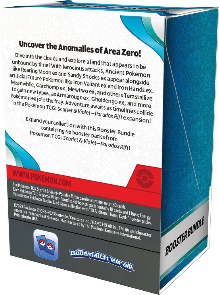 POKÉMON TCG Scarlet & Violet 4 Paradox Rift Booster Bundle - Image 2