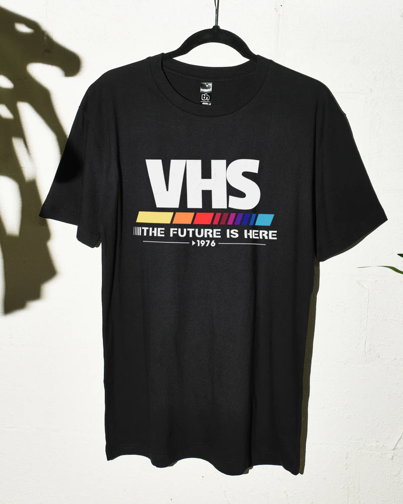 VHS The Future is Here 1976 T-Shirt - Image 4