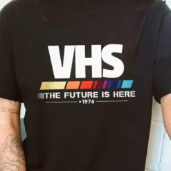 VHS The Future is Here 1976 T-Shirt - Image 5