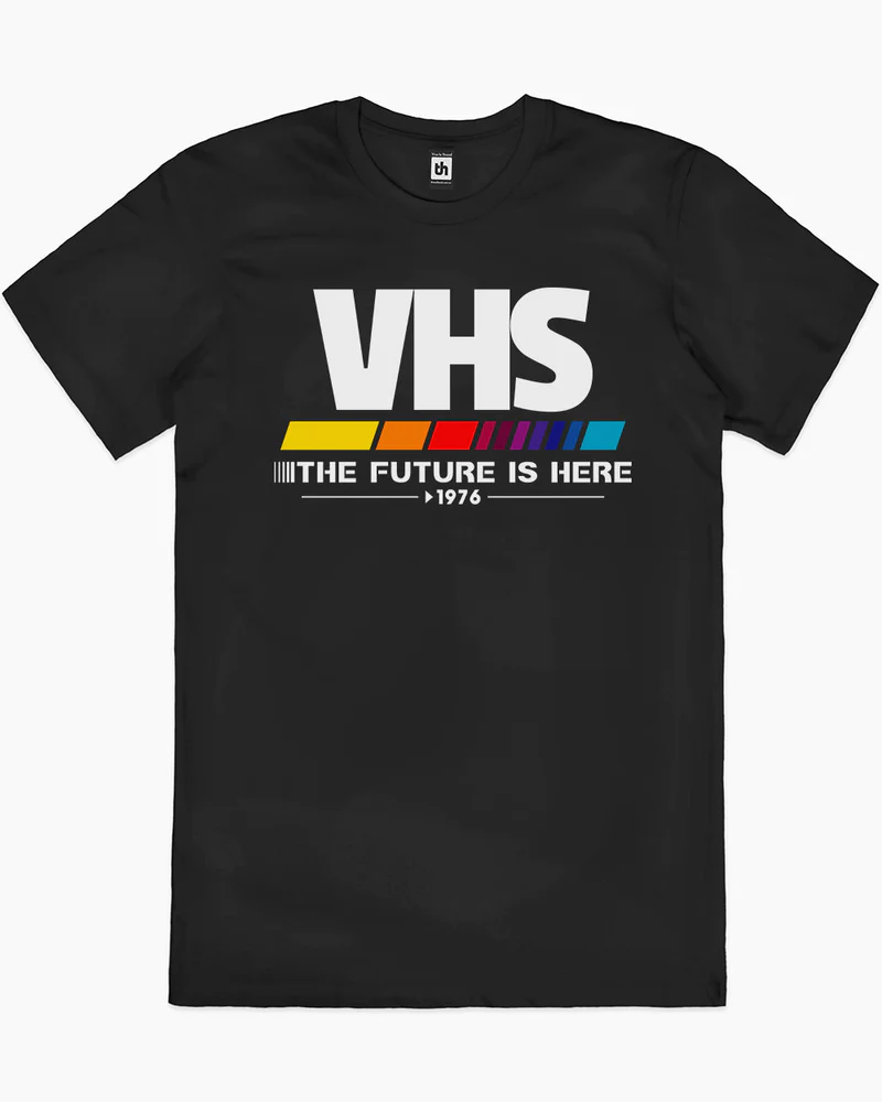 VHS The Future is Here Premium Graphic T-Shirt