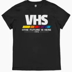Alternative view of VHS The Future is Here 1976 T-Shirt