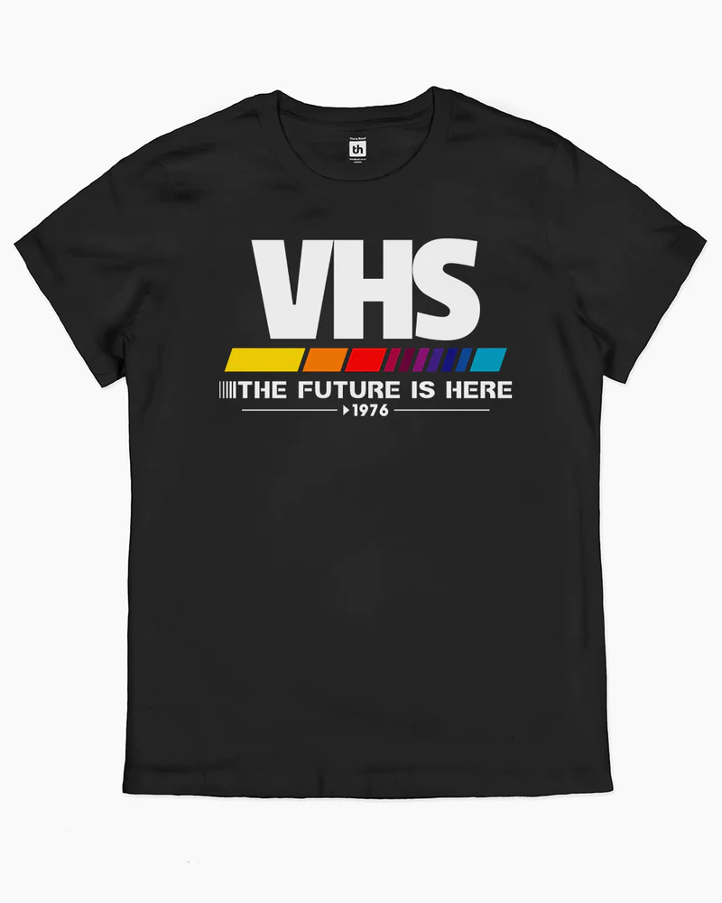 VHS The Future is Here 1976 T-Shirt - Image 2
