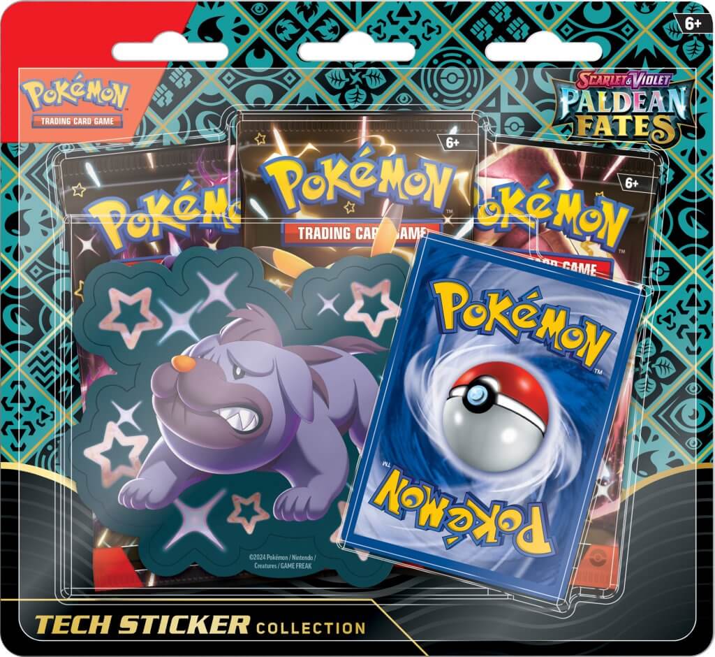 POKÉMON TCG Scarlet & Violet 4.5 Paldean Fates Tech Sticker Blister - Image 2