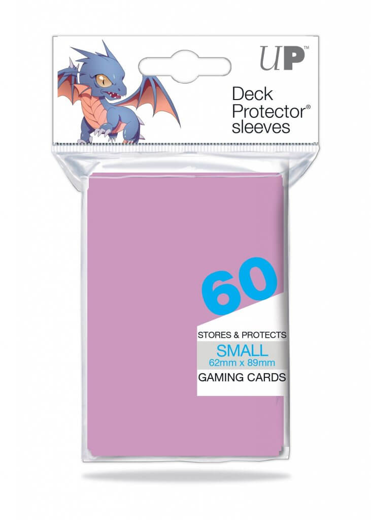 ULTRA PRO - DECK PROTECTORS SMALL - 60ct Bright Pink