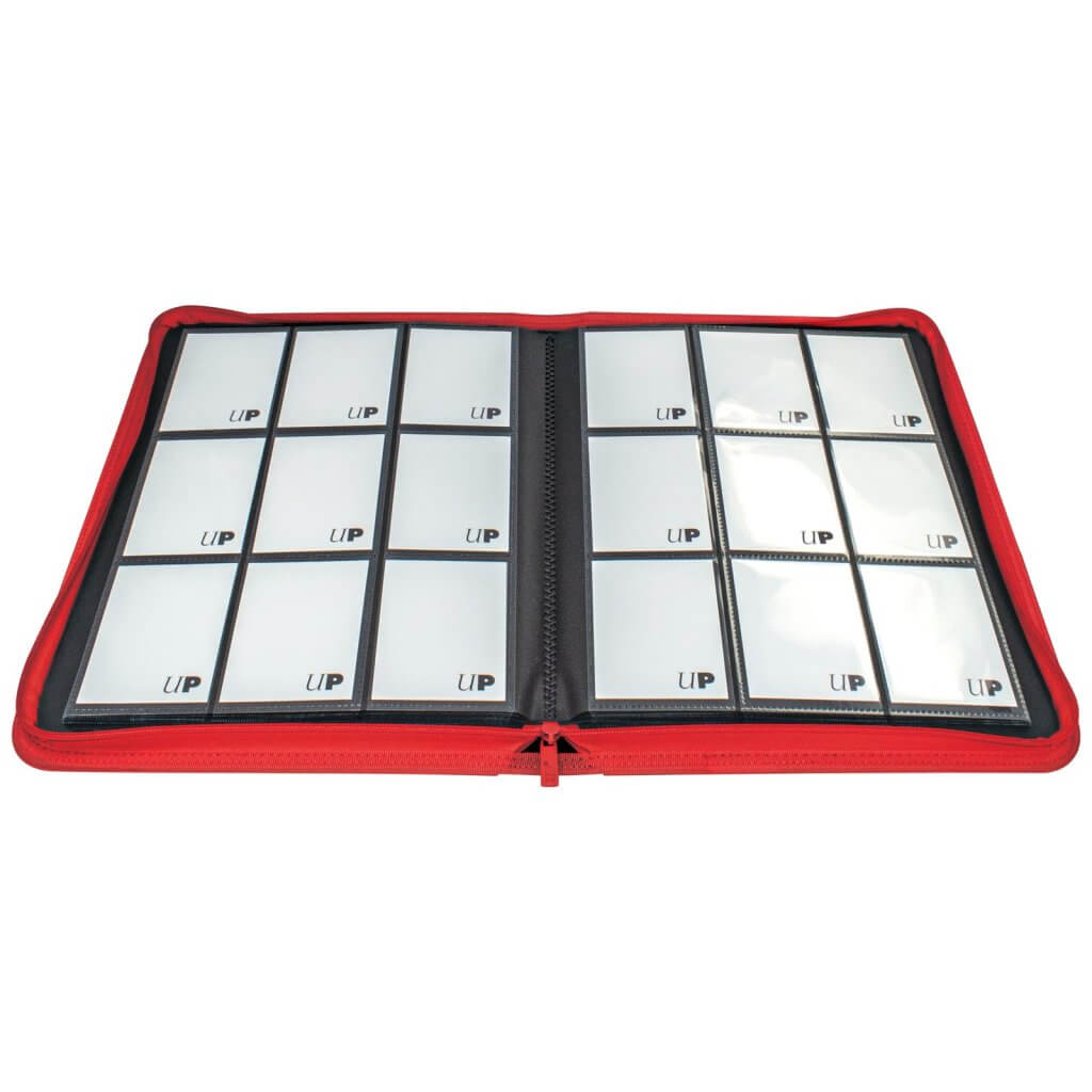 ULTRA PRO Binder - Vivid 9-Pocket Zippered Pro-Binder: Red - Image 2