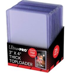 ULTRA PRO Toploader - 3 x 4 Action Packed 55pt Toploader 25ct