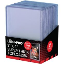 ULTRA PRO Toploader - 3 x 4 Thick 75pt Clear 25ct