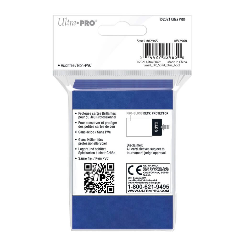 ULTRA PRO PRO LINE -DECK PROTECTOR SMALL GLOSS - 60ct Blue - Image 3
