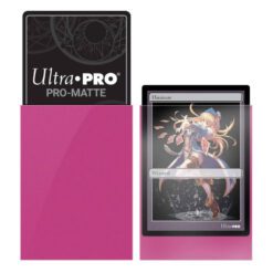 Alternative view of ULTRA PRO - 60ct Pro-Matte Bright Pink Small Deck Protectors