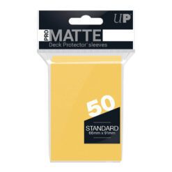 ULTRA PRO PRO-Matte - Deck Protector Sleeves Yellow 50ct
