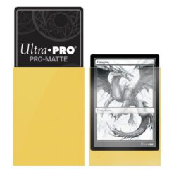 Alternative view of ULTRA PRO PRO-Matte - Deck Protector Sleeves Yellow 50ct