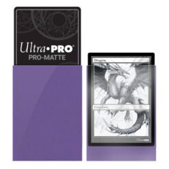 Alternative view of ULTRA PRO PRO-Matte - Deck Protector Sleeves Purple 50ct