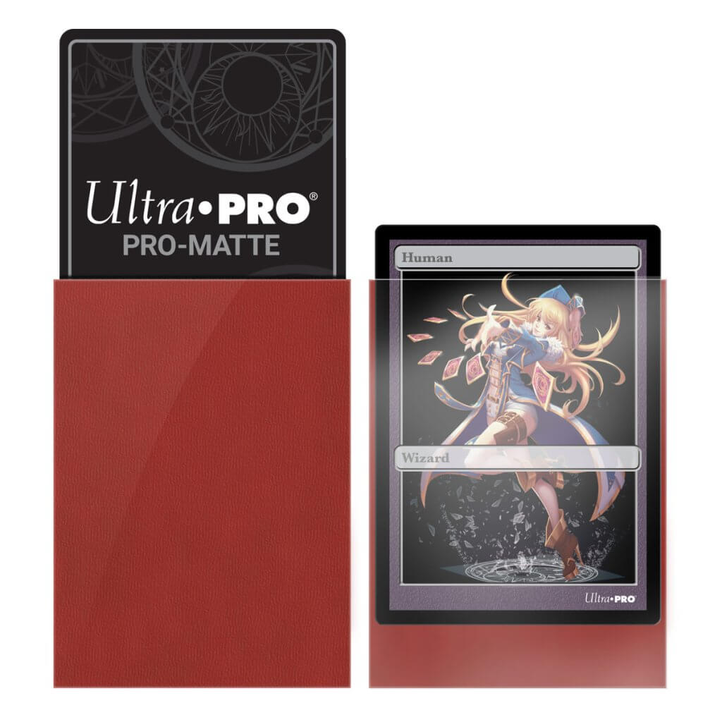 ULTRA PRO - SMALL PRO - Matte - Deck Protector Sleeves Red - Image 2