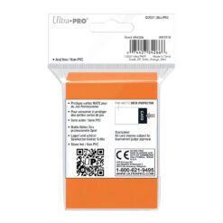 Alternative view of ULTRA PRO - SMALL PRO - Matte - Deck Protector Sleeves Orange