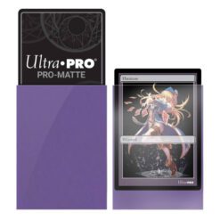 Alternative view of ULTRA PRO - SMALL PRO - Matte - Deck Protector Sleeves Purple