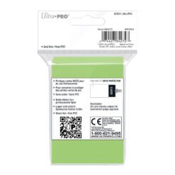 Alternative view of ULTRA PRO - SMALL PRO - Matte - Deck Protector Sleeves Lime Green