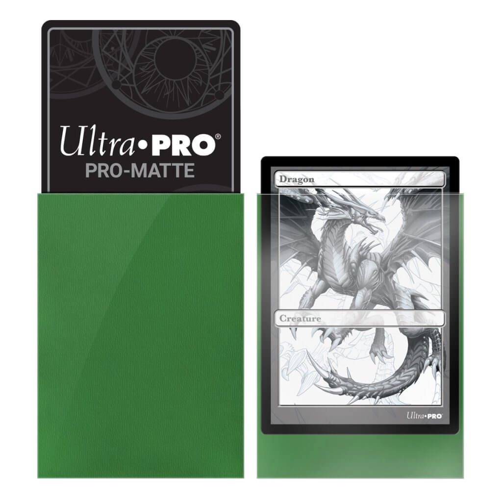 ULTRA PRO - Non-Glare - Pro Matte Standard Deck Protector - Green 100 ct - Image 2