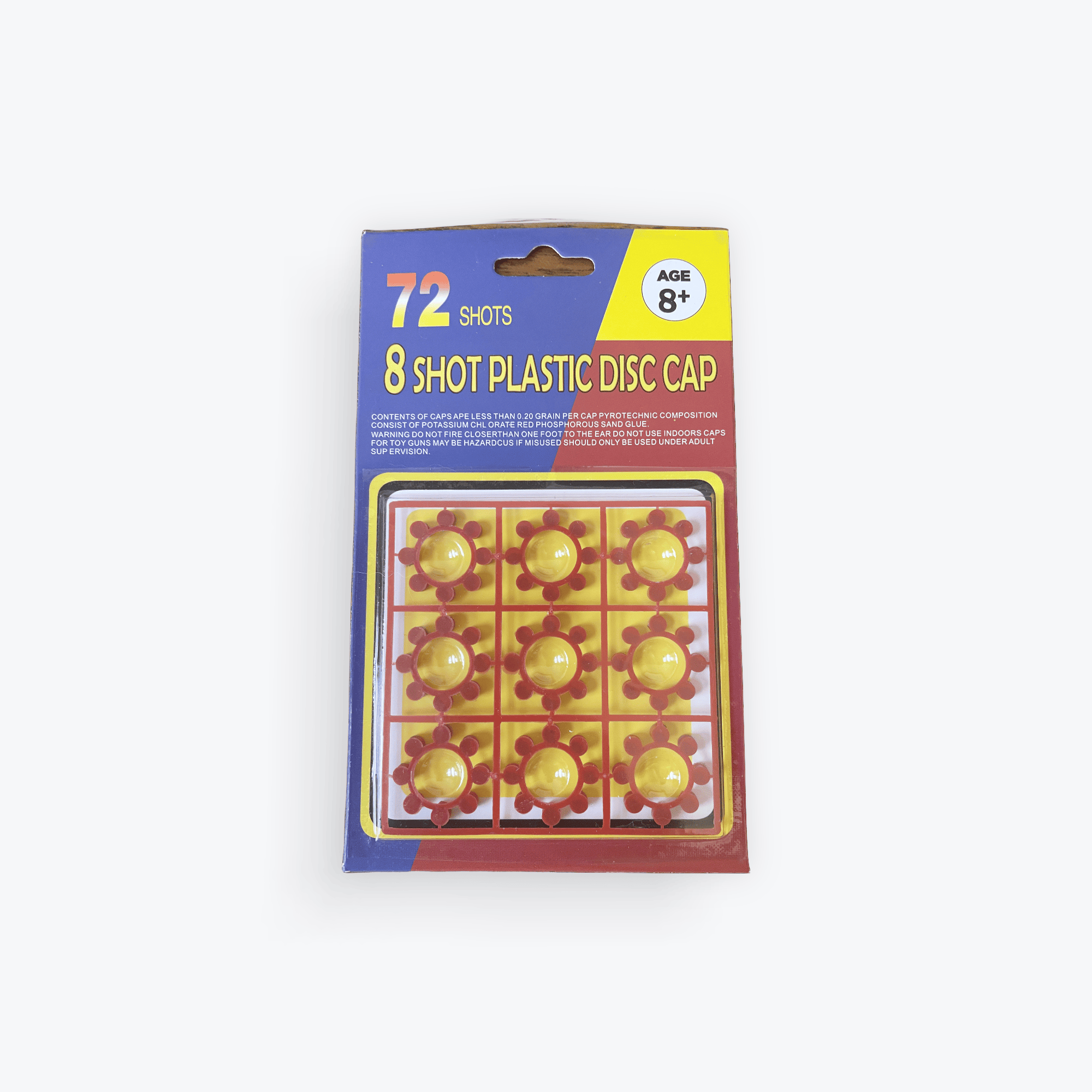 72 SHOT - 8 SHOT PLASTIC DISC CAPS