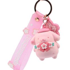 Alternative view of HELLO KITTY - Keychain with hand strap - Sakura