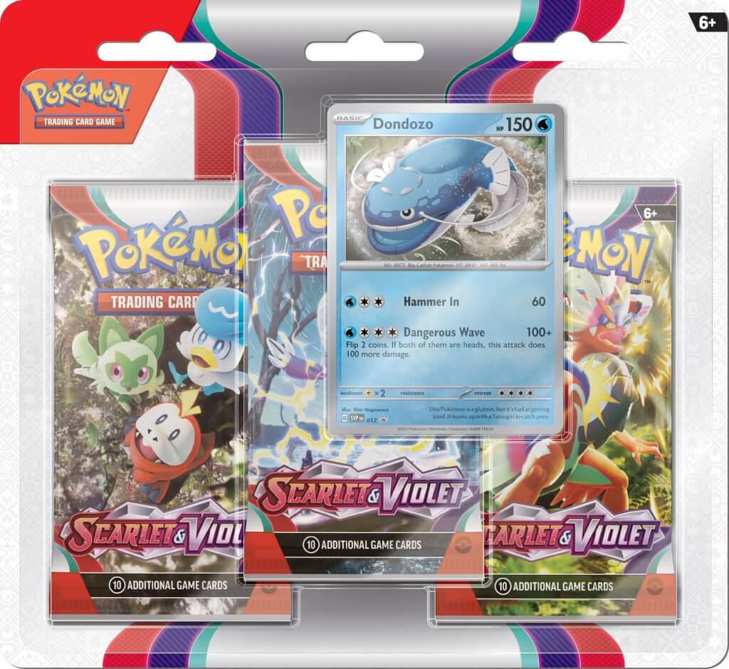 POKÉMON TCG Scarlet & Violet 1 Three-Booster Blister - Image 2