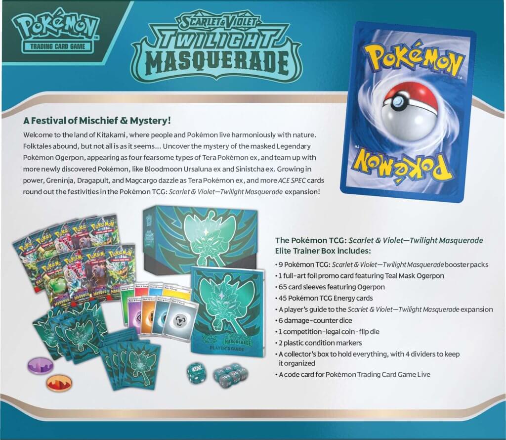 POKÉMON TCG Scarlet & Violet 6 Twilight Masquerade Elite Trainer Box ETB - Image 5