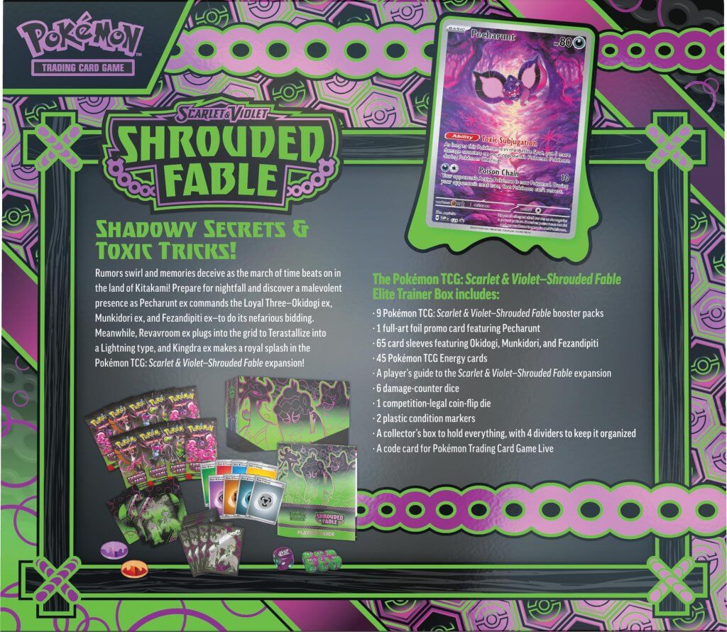 POKÉMON TCG Scarlet & Violet 6.5 Shrouded Fable Elite Trainer Box ETB - Image 3