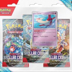 Alternative view of POKÉMON TCG Scarlet & Violet 7 Stellar Crown Three Booster Blister