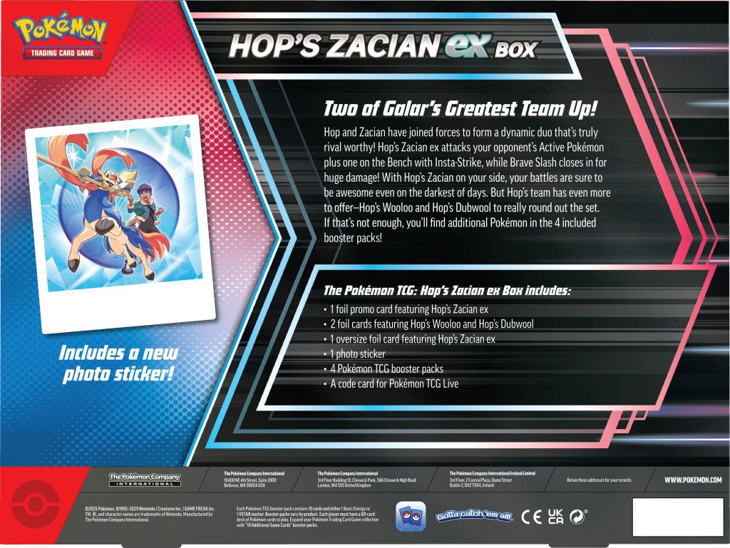 POKÉMON TCG: Hop's Zacian ex Box - Image 4