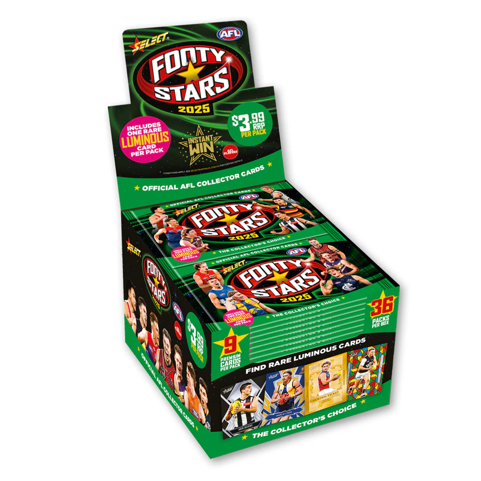 AFL SELECT 2025 Footy Stars Cards Sealed Box (36 Packs) - Image 2