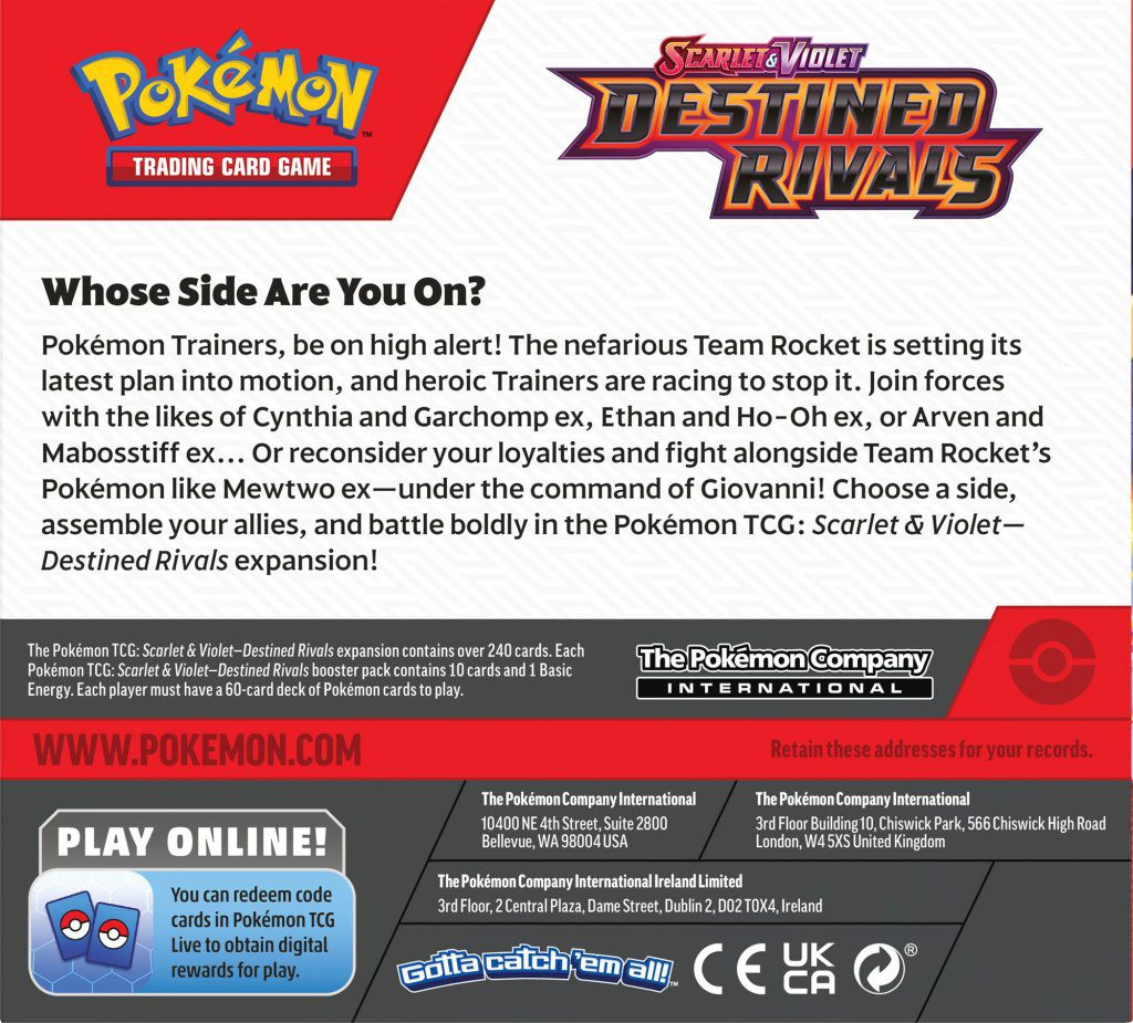 Pokémon TCG Scarlet & Violet Destined Rivals Booster Box - Image 3