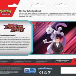 Pokemon TCG Scarlet & Violet Destined Rivals Three booster blister - Image 3