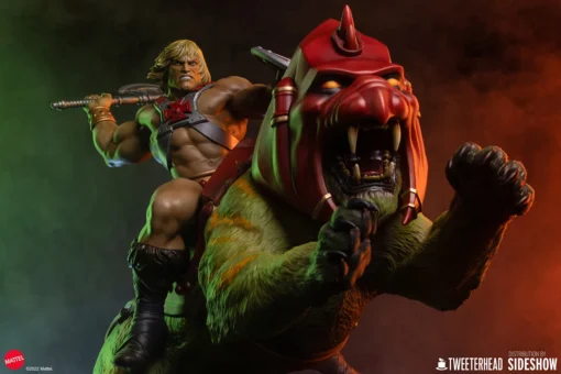 Masters of the Universe - He-Man & Battle Cat Deluxe Maquette