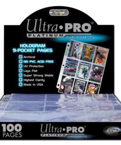 ULTRA PRO 9 Pocket Platinum Page for Standard Size Cards
