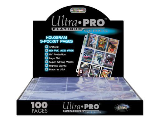 ULTRA PRO 9 Pocket Platinum Page for Standard Size Cards