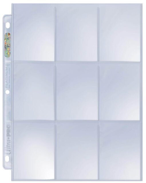 ULTRA PRO 9 Pocket Platinum Page for Standard Size Cards