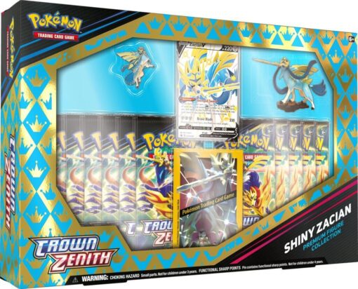 POKÉMON TCG Crown Zenith Shiny Zacian Figure Box