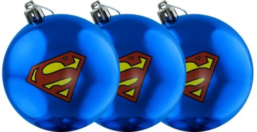 DC Comics - Superman Logo Christmas Bauble Ornament 3-Pack