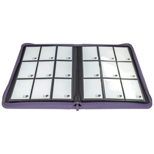 ULTRA PRO Binder - Vivid 9-Pocket Zippered Pro-Binder: Purple - Image 2