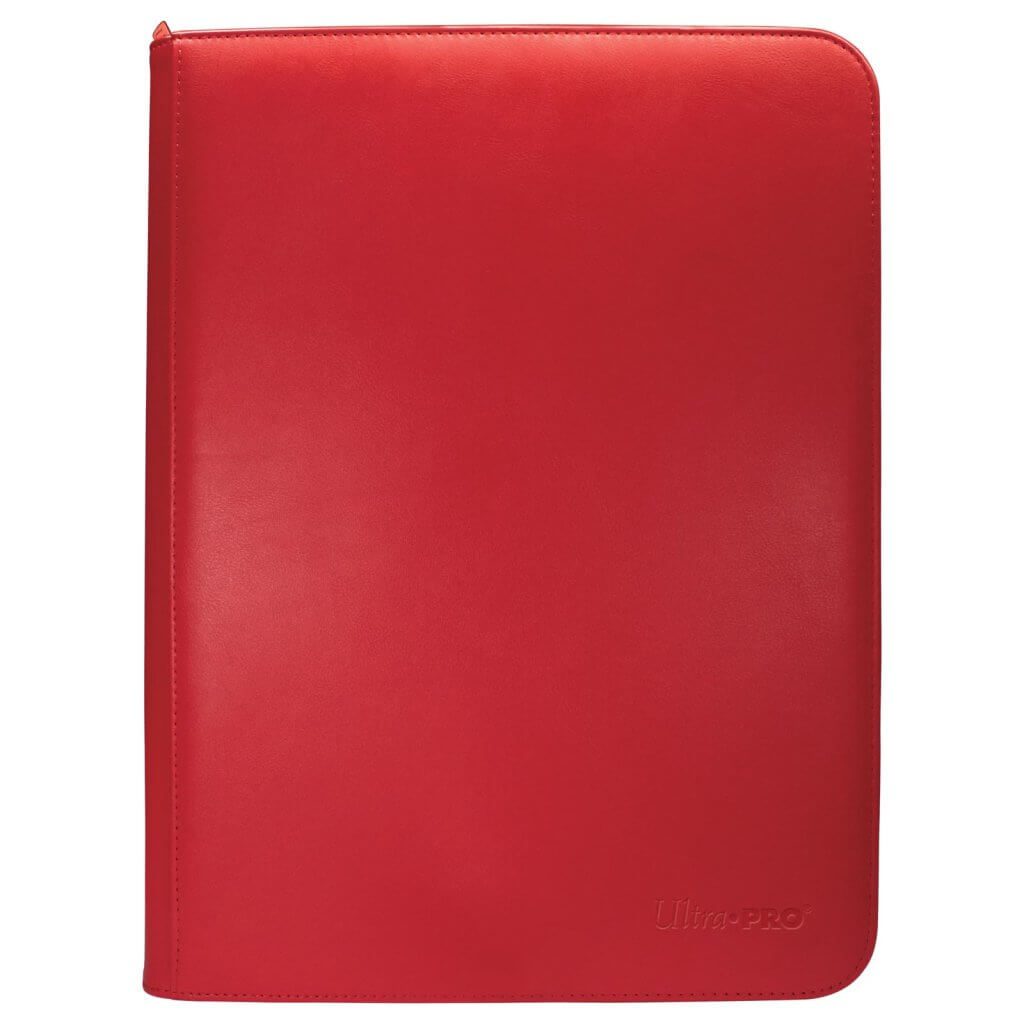 ULTRA PRO Binder - Vivid 9-Pocket Zippered Pro-Binder: Red