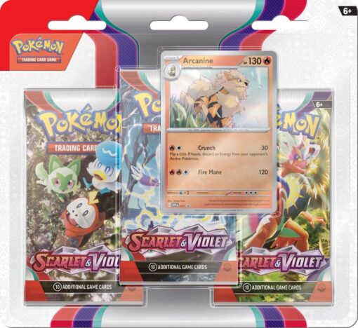 POKÉMON TCG Scarlet & Violet 1 Three-Booster Blister