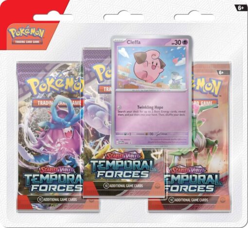 POKÉMON TCG Scarlet & Violet 5 Temporal Forces Three booster blister - Image 2