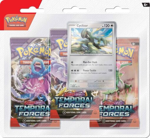 POKÉMON TCG Scarlet & Violet 5 Temporal Forces Three booster blister