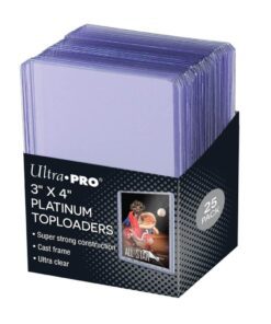 ULTRA PRO Toploader - 3" X 4" Ultra Clear Platinum 25ct