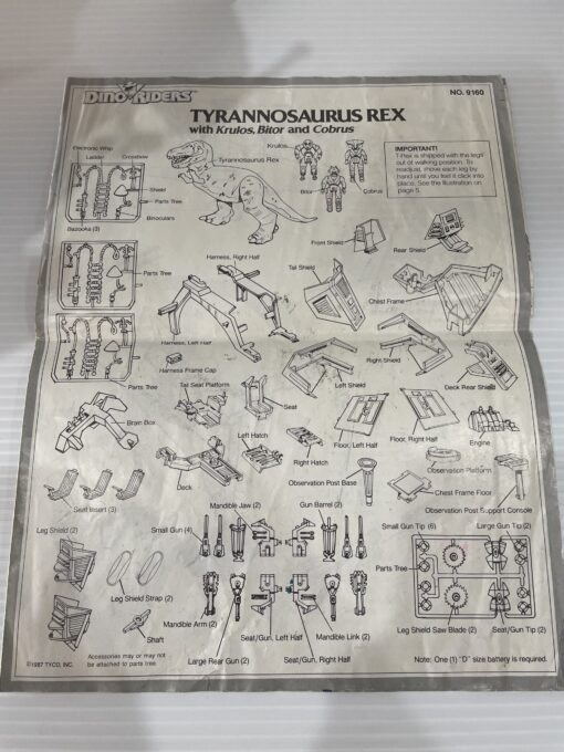 DINO-RIDERS 1988 Tyrannosaurus Rex by Tyco Toys - Image 10