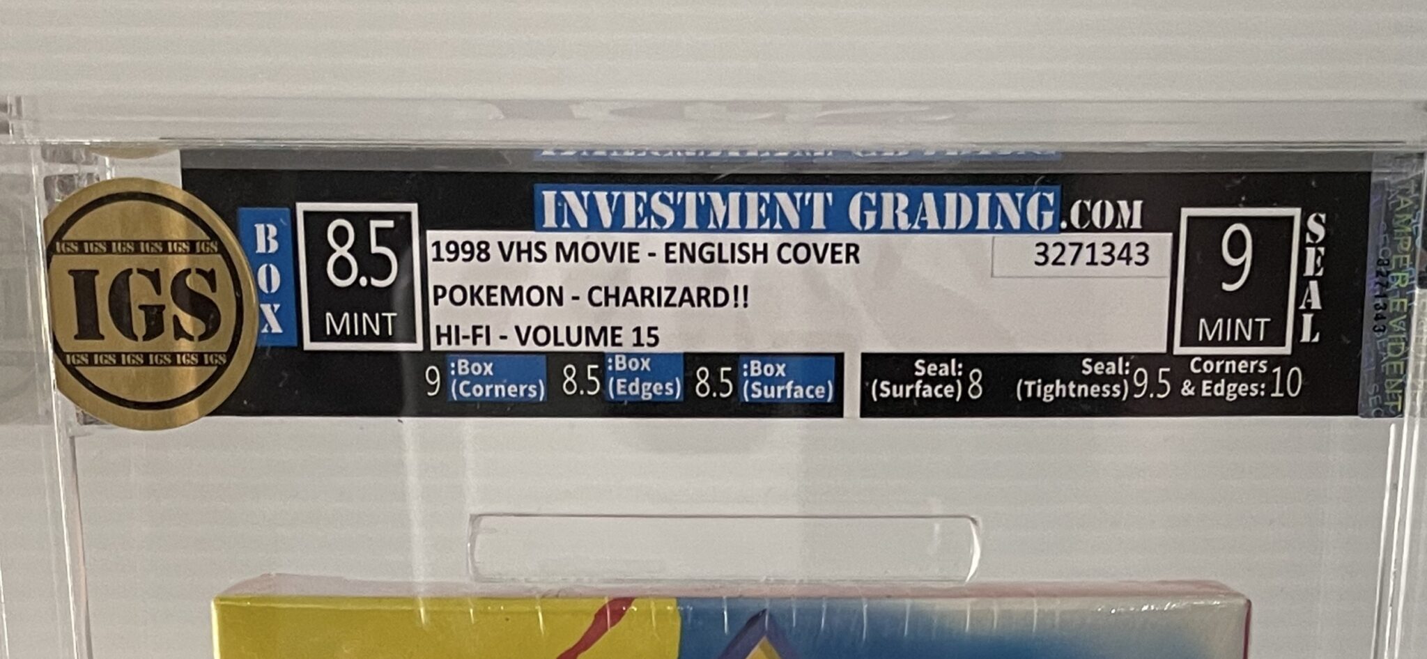 POKÉMON VHS Movie Pokémon - Charizard!! Graded First Appearance ...