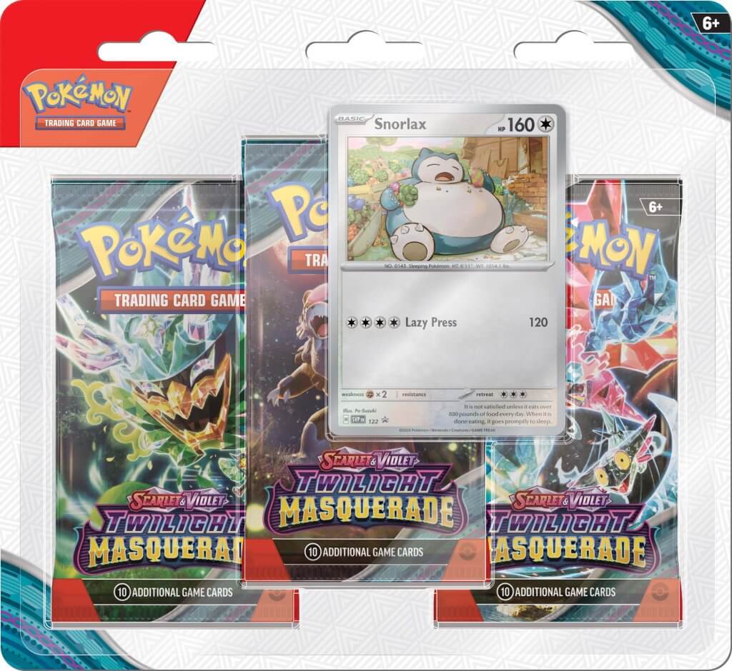 POKÉMON TCG Scarlet & Violet 6 Twilight Masquerade Three Booster Blister - Image 2