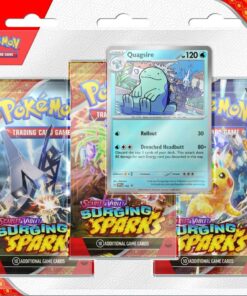 POKÉMON TCG Scarlet & Violet 8 Surging Sparks Three Booster Blister